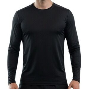 Badger Sport Mens‎ Black Long Sleeve Athletic T Shirt Size L